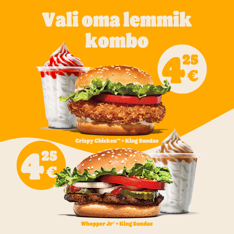 Burger + King Sundae kampaaniapilt